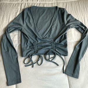 size xs drawstring crop top